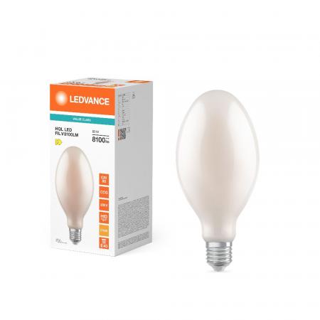 Ledvance E40 HQL LED FIL Straßenlampe 8100lm 60W wie 250W 827 2700K IP65