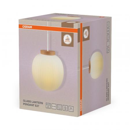 OSRAM DECOR GLASS LANTERN PENDANT E27 HÄNGELEUCHTE