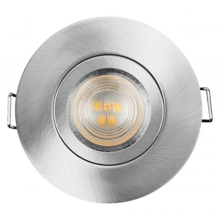 OSRAM SMART+ MATTER LED Spot Recess GU10 IP65 Adjustable 4,7W RGBW Satin Nickel Einbaustrahler - Einbaudurchmesser 68mm, Einbautiefe 115mm