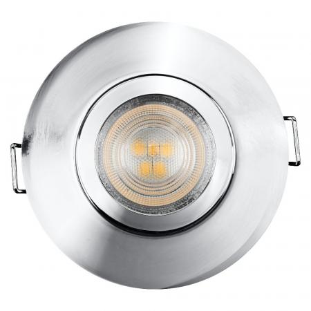 OSRAM SMART+ MATTER LED Spot Recess GU10 IP65 Adjustable 4,7W RGBW Chrome Einbaustrahlerr - Einbaudurchmesser 68mm, Einbautiefe 115mm