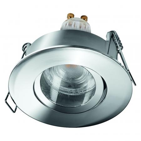 OSRAM SMART+ MATTER LED Spot Recess GU10 IP65 Adjustable 4,7W RGBW Chrome Einbaustrahlerr - Einbaudurchmesser 68mm, Einbautiefe 115mm