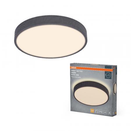 OSRAM ORBIS MATTEO 490mm 36W CLICK DIM 830 GRAU DECKENLAMPE