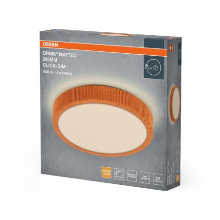 OSRAM ORBIS MATTEO 285mm 16W CLICK DIM 830 ORANGE DECKENLAMPE
