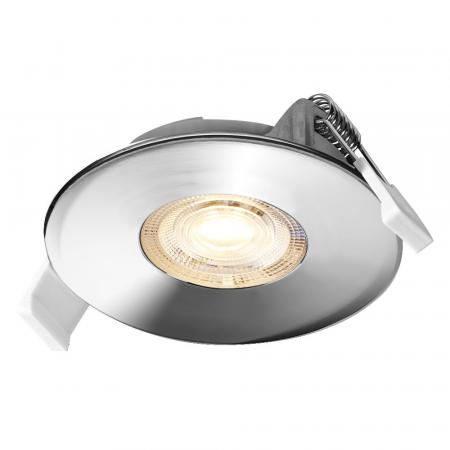 3er Set OSRAM LED Spot Recess DIM IP44 4,9W 2700K 36° Chrom Einbaustrahler dimmbar - Einbaudurchmesser 68mm, Einbautiefe 40mm