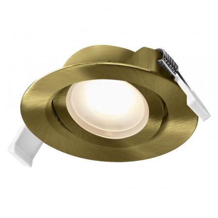 3er Set OSRAM LED Spot Set Recess CCT Adjustable 4,9W CCT 120° Green Brass Einbaustrahler - Einbaudurchmesser 75mm, Einbautiefe 40mm