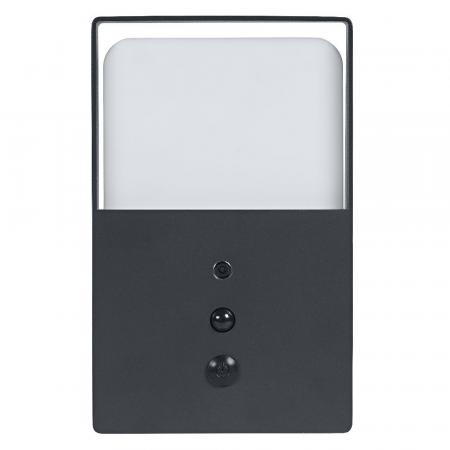 OSRAM ENDURA Style USB Volt Square Sensor IP54 Dark Grey Akku Außenwandleuchte