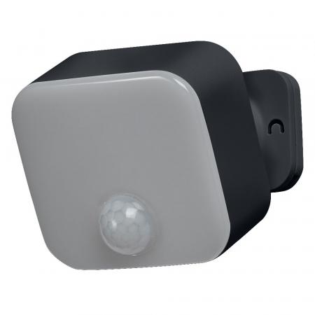 OSRAM ENDURA Style USB Adjustable Square Sensor IP54 Dark Grey Gartenhaus Akku Außenwandleuchte