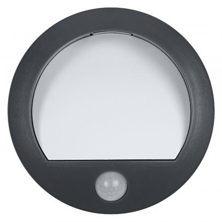OSRAM ENDURA Style USB Wall Step Round Sensor IP44 Dark Grey Akku