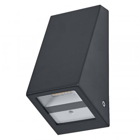 OSRAM ENDURA Style USB Wall Step Slim Sensor IP44 Dark Grey Akku LED Außenwandleuchte mit Bewegungsmelder