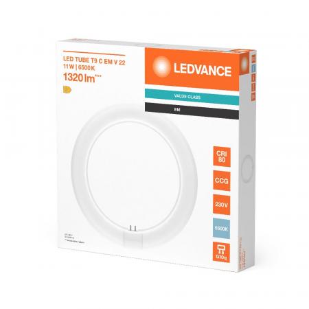 Ledvance T9 LED Röhre TUBE C 22 EM V 11W 865 wie 22W G10q Ringform Tageslichtweiß 6500K