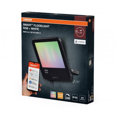 OSRAM SMART+ MATTER Floodlight 100W Multicolour IP65 Dunkelgrau