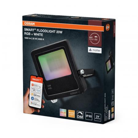OSRAM SMART+ MATTER Floodlight 20W Multicolour IP65 Dunkelgrau