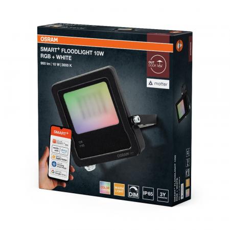 OSRAM SMART+ MATTER Floodlight 10W Multicolour IP65 Dunkelgrau