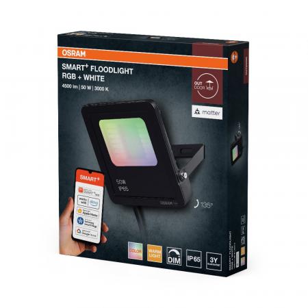 OSRAM SMART+ MATTER Floodlight 50W Multicolour IP65 Dunkelgrau