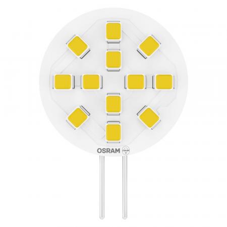 OSRAM G4 LED PIN ROUND 2W warmweiß 190lm 100° dimmbar – LED 12V Stiftsockellampe 20W Ersatz