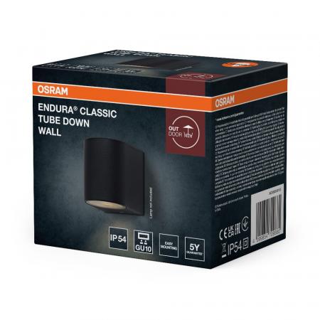 OSRAM ENDURA Classic Tube Down Wall GU10 IP54 Dark Grey Außenwandleuchte