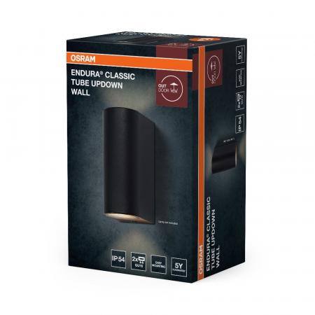 OSRAM ENDURA Classic Tube Updown Wall GU10 IP54 Dark Grey Außenwandleuchte