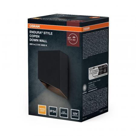 OSRAM ENDURA Style Copen Down Wall 5W IP54 Dark Grey Außenwandleuchte