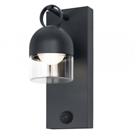 OSRAM ENDURA Style Cowbell IP65 Wall Sensor 6W Dark Grey Außenwandleuchte