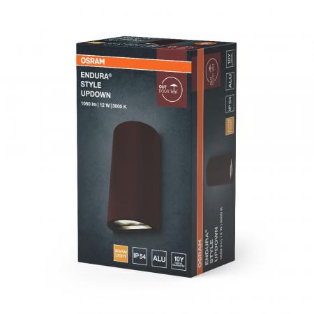 OSRAM ENDURA STYLE UPDOWN 12W RUSTY WANDLEUCHTE