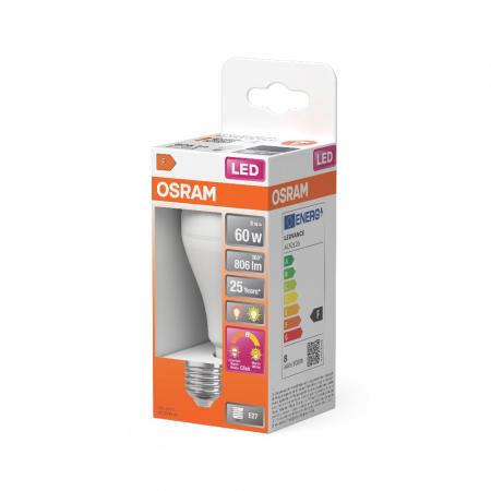 OSRAM E27 Nachtlicht Lampe LED Superstar+ Classic A60 Nightlight 8W 2700K/2000K matt