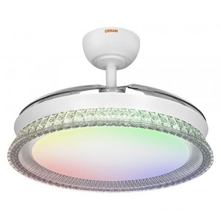 OSRAM Ceiling Fan Cierzo 1220 mm 60W CCT RGB Deckenventilator mit LED-Licht und Fernbedienung