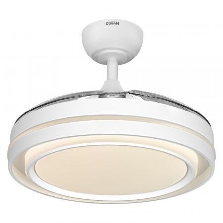 OSRAM Ceiling Fan Poniente 1060 mm 66W CCT Deckenventilator mit LED-Licht und Fernbedienung