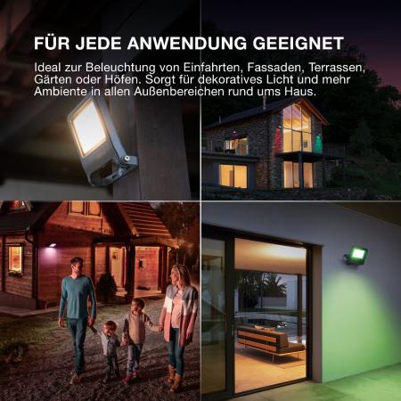 OSRAM SMART+ MATTER Floodlight 20W Multicolour IP65 Dunkelgrau