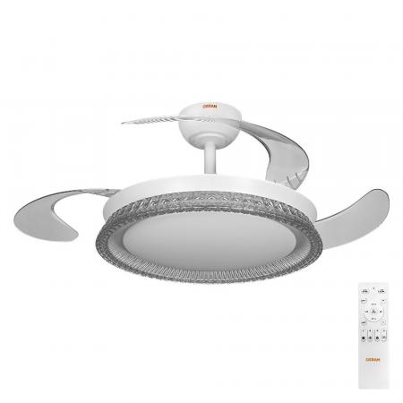 OSRAM Ceiling Fan Cierzo 1220 mm 60W CCT RGB Deckenventilator mit LED-Licht und Fernbedienung