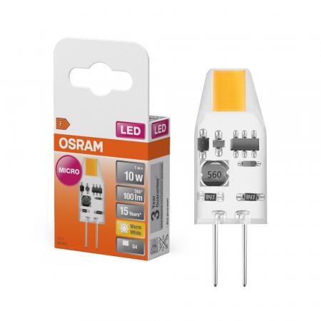 OSRAM G4 LED PIN Micro 10 260° 1W 927 Clear G4