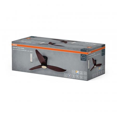 OSRAM Ceiling Fan Fohn 41W CCT Deckenventilator mit Licht 3000-6500K dimmbar