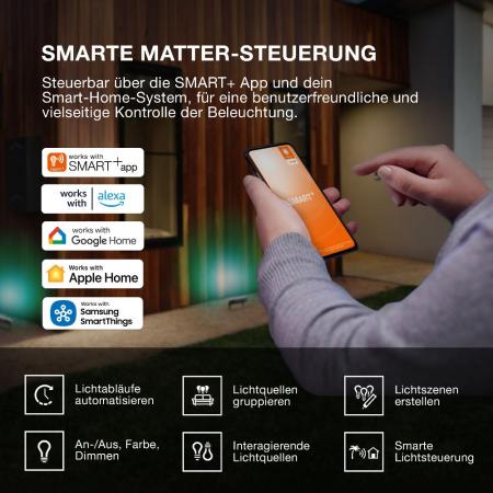 OSRAM SMART+ MATTER Floodlight 30W Multicolour IP65 Dunkelgrau