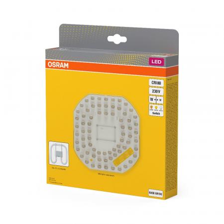 OSRAM GR10q LED DULUX SQUARE AC MAINS 18W 2250lm 160° 3000–4000K 4-Pin Ersatz