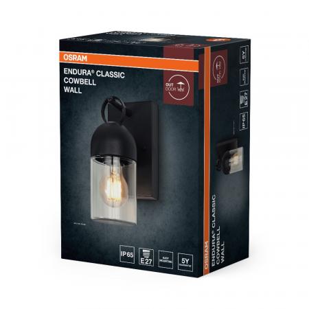 OSRAM ENDURA Classic Cowbell IP65 Wall E27 Dark Grey Außenwandleuchte