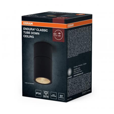 OSRAM ENDURA Classic Tube Down Ceiling GU10 IP54 Dark Grey Außenleuchte