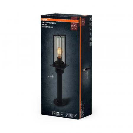 OSRAM ENDURA Classic Hagen 50 cm Sensor E27 IP44 Dark Grey Wegeleuchte
