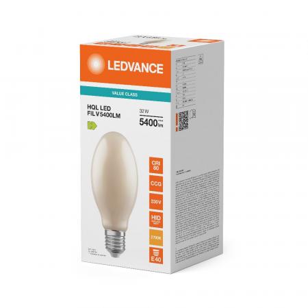 Ledvance E40 HQL LED Straßenlampe P 32W 827 E40 2700K IP65