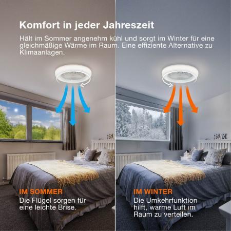 OSRAM Ceiling Fan Murlan 490 mm 43 W CCT RGB Deckenventilator