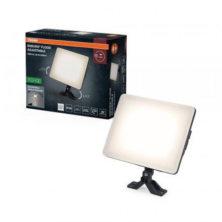 OSRAM ENDURA Flood Adjustable LED Flutlicht 50W 4000K Schwarz IP65 IK05