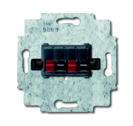 Busch-Jaeger 0248/05-101 Stereo-Lautsprecher-Anschlussdose Mit Steckklemmen