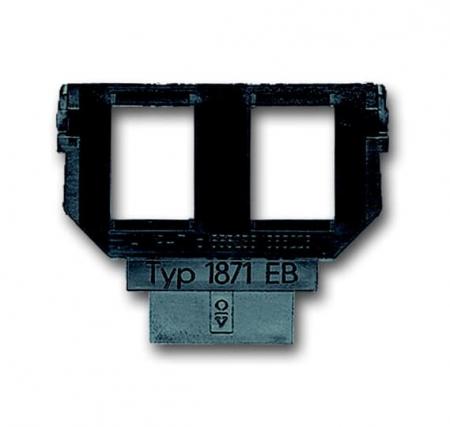 Busch-Jaeger 1871 EB Sockel 2 x 6- und 8-polige Modular-Jack Kat. 3