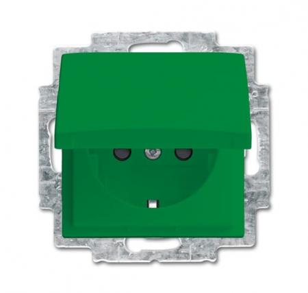 Busch-Jaeger 20 EUKB-13-914 SCHUKO® Steckdosen-Einsatz mit Klappdeckel