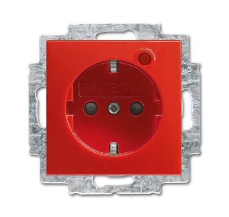 Busch-Jaeger 2310 EUGL/VAB-917 Busch-Protector® SCHUKO® Steckdosen-Einsatz mit Überspannungsschutz