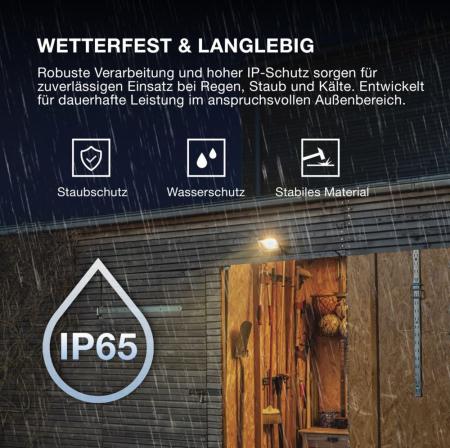 Osram LED Fluter ENDURA FLOOD 150W DG 4000K Neutralweißes Licht für den Außenbereich IP65 grau