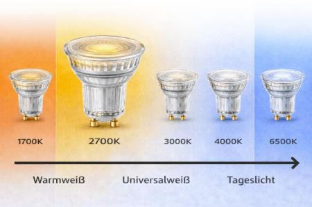 6er-Set PHILIPS GU10 LED Reflektor 4,6W wie 50W 36° Ausstrahlwinkel 2700K warmweißes gebündeltes Licht