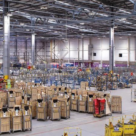 Philips Hallenleuchte CoreLine Highbay Gen6, UltraEfficient, 222 W, 40000 lm, 4000 K, DALI-regelbar, Abstrahlungswinkel (90°), IP66, IK08, EL-DC - BY122P G6 LED400/840 PSD WB