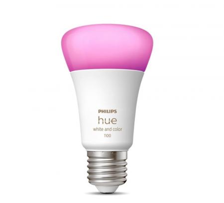 Philips Hue White & Color Ambiance E27 LED Lampe 8,1W wie 75W - RGBW dimmbar - hell mit 1100 Lumen