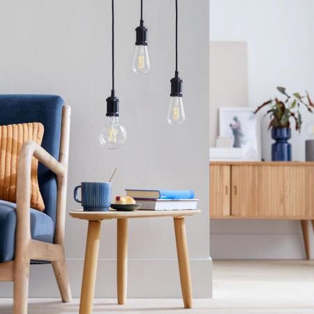 Besonders effiziente PHILIPS E27 LED Filament Lampe Globe G95 4W = 60W 2700K warmweißes Licht - Beste Energie Effizienz Klasse