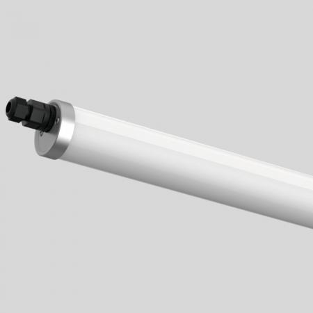 150cm Siteco Monsun 31 Tube Feuchtraumleuchte 4000K universalweißes Licht diffus strahlend, diffus strahlend, DALI 2, PMMA Durchverdrahtung 8000lm