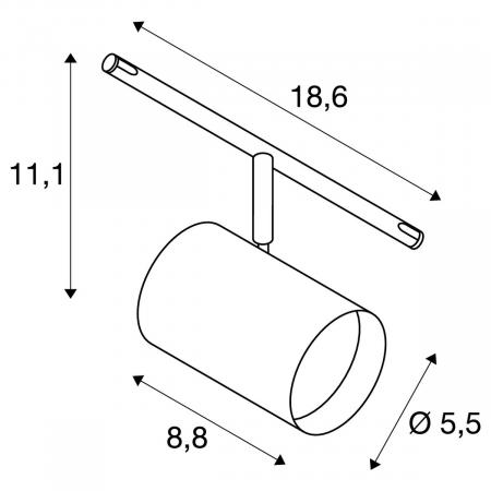 SLV 1002696 TENSEO NOBLO Seilleuchte für Niedervolt-Seilsystem 2700K chrom
